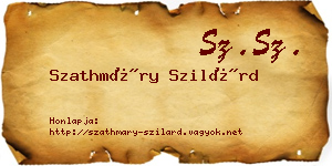 Szathmáry Szilárd névjegykártya