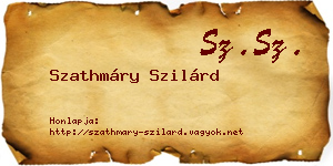 Szathmáry Szilárd névjegykártya